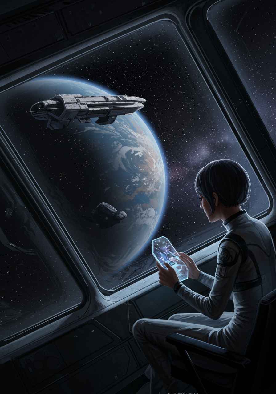 A través del Velarium relato de Romance de ciencia ficción