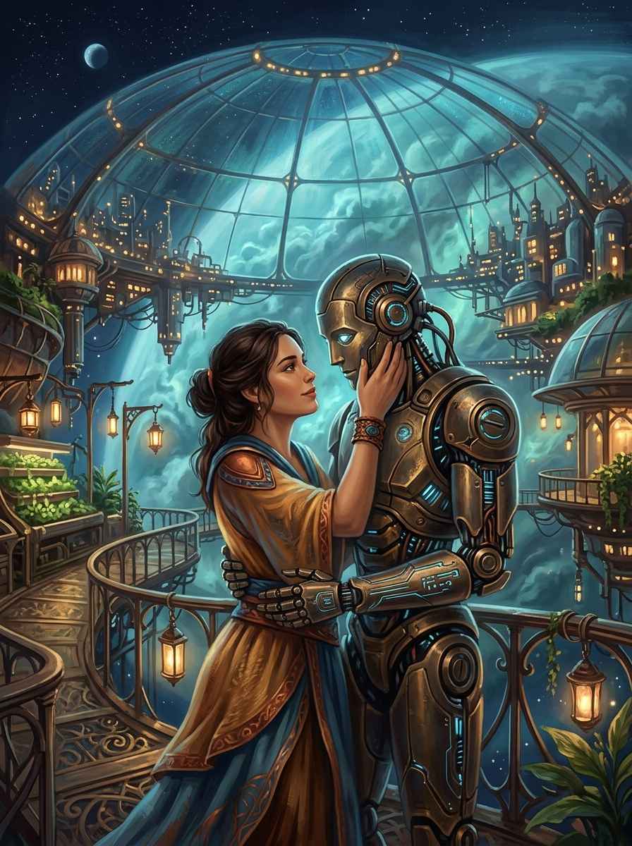 Portada del relato Bajo las Lunas de Polyhymnia