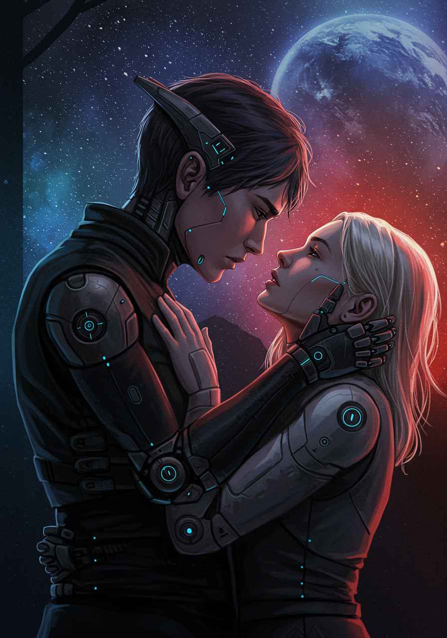 La Calidez de una Aurora Artificial relato de Romance de ciencia ficción